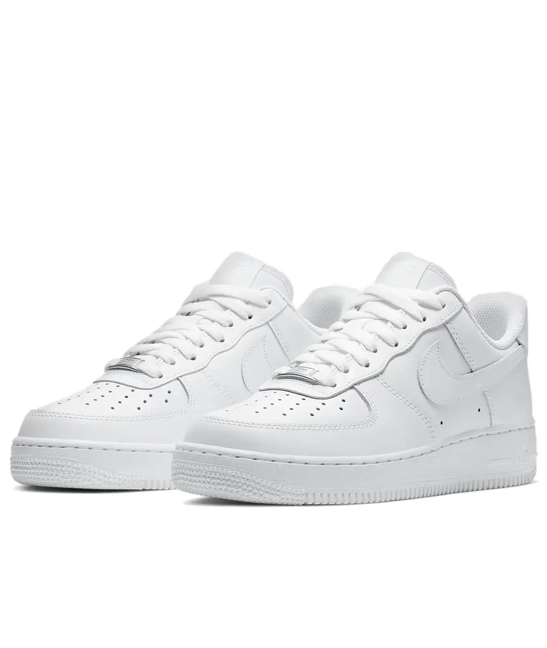 NIKE Белые кожаные кроссовки, фото 2