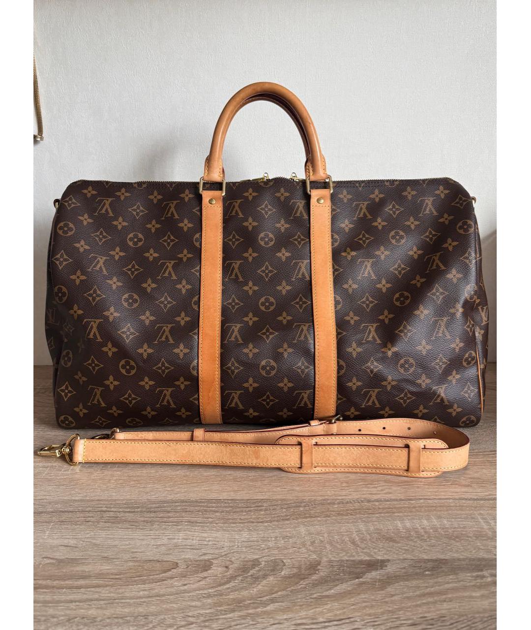 LOUIS VUITTON Коричневая дорожная/спортивная сумка, фото 2