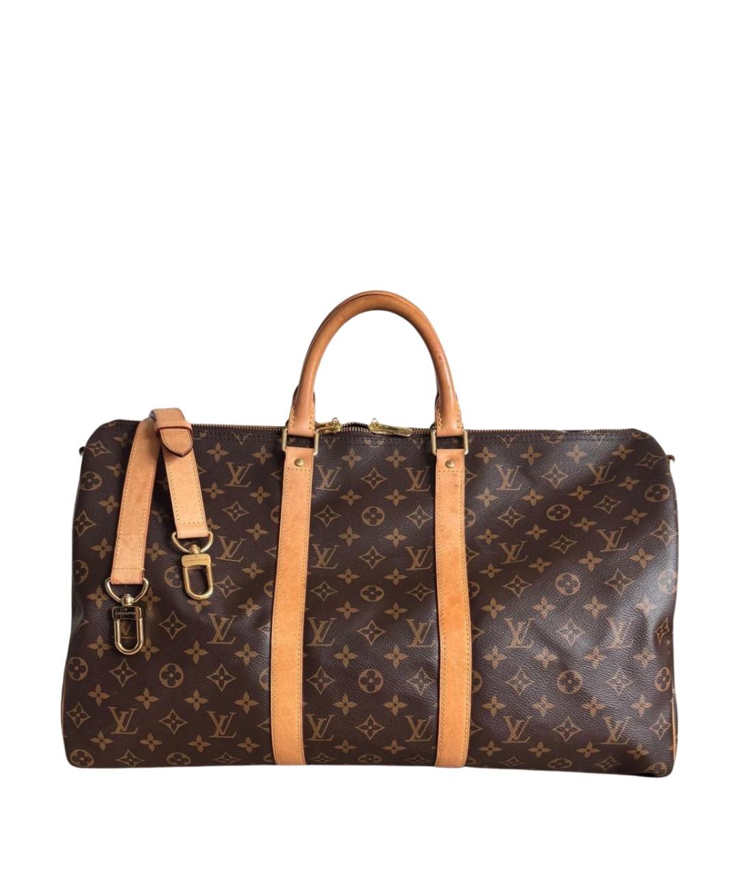 LOUIS VUITTON Коричневая дорожная/спортивная сумка, фото 1