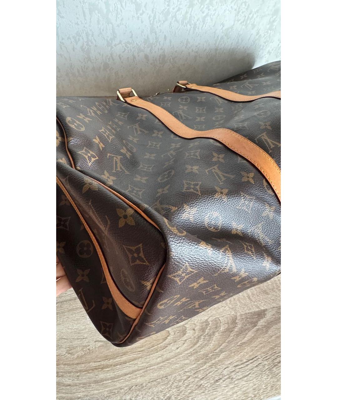 LOUIS VUITTON Коричневая дорожная/спортивная сумка, фото 6