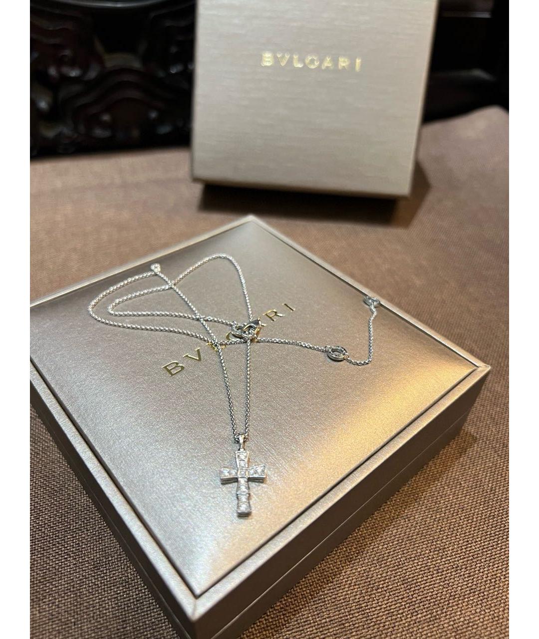 BVLGARI Серебряное колье из белого золота, фото 2