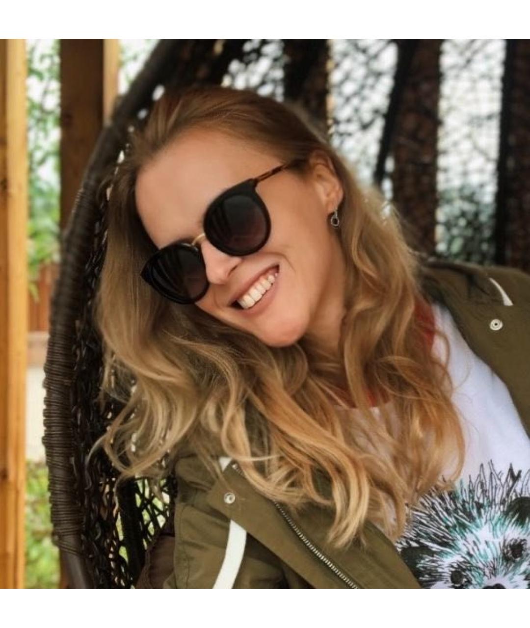 DOLCE&GABBANA Черные пластиковые солнцезащитные очки, фото 3