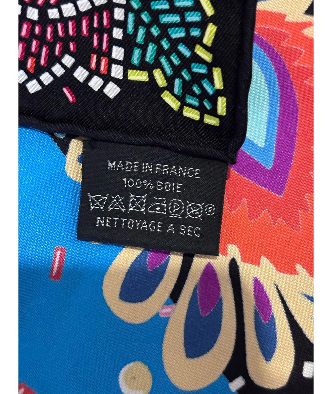 HERMES Мульти шелковый платок, фото 3