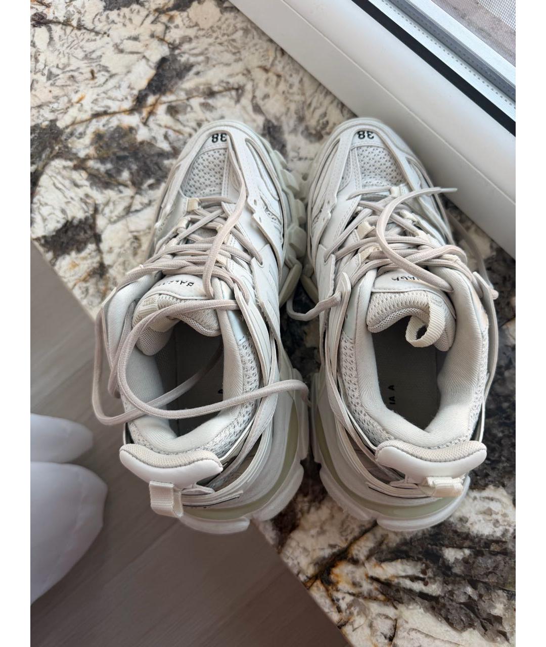 BALENCIAGA Бежевые текстильные кроссовки, фото 2