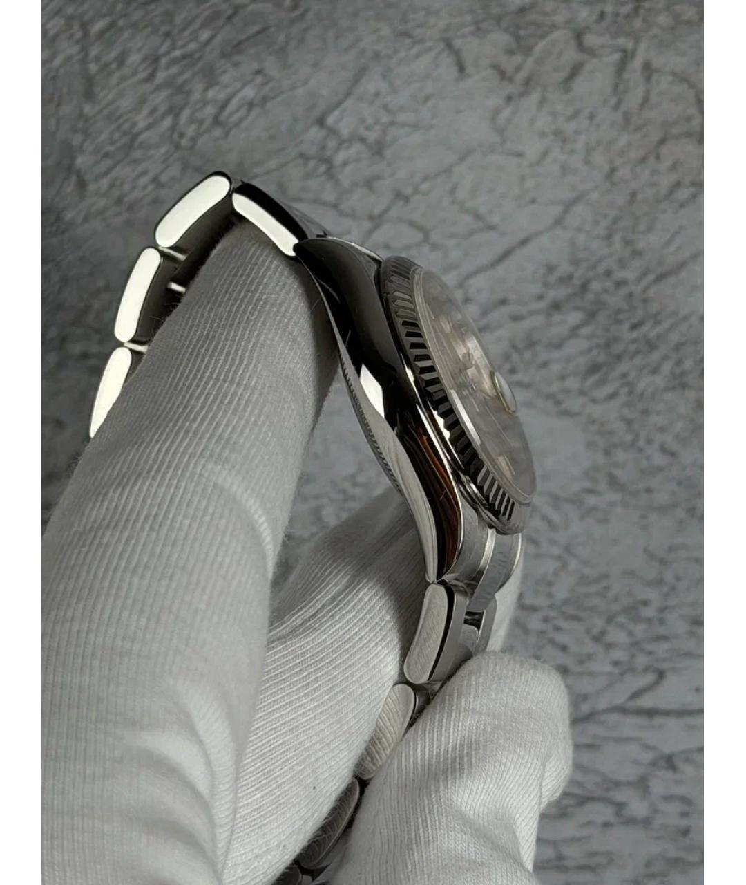 ROLEX Розовые часы из белого золота, фото 5