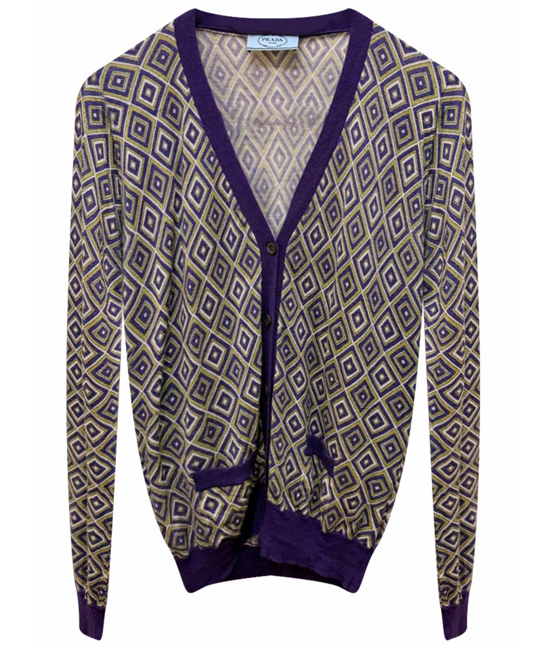 PRADA Мульти шерстяной кардиган, фото 1