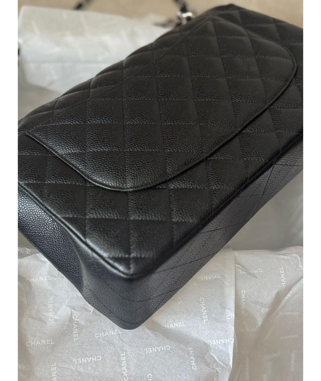 CHANEL Черная кожаная сумка через плечо, фото 3