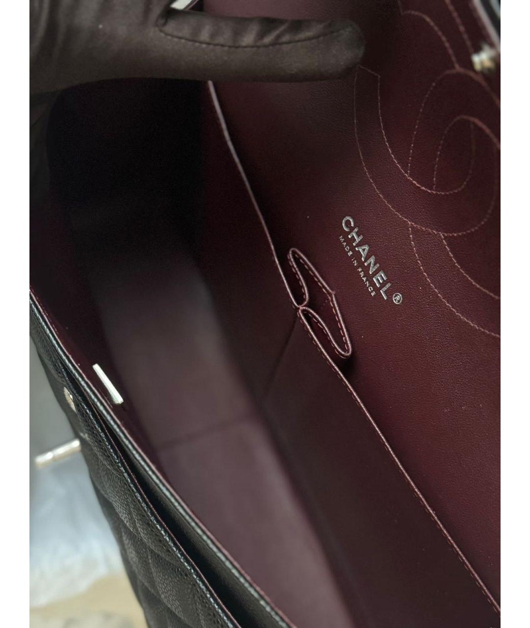 CHANEL Черная кожаная сумка через плечо, фото 4