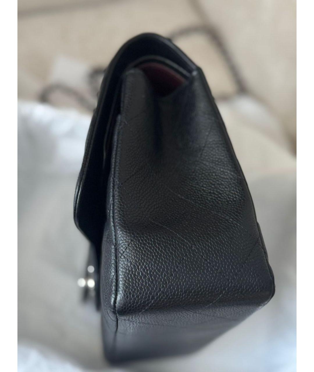 CHANEL Черная кожаная сумка через плечо, фото 2