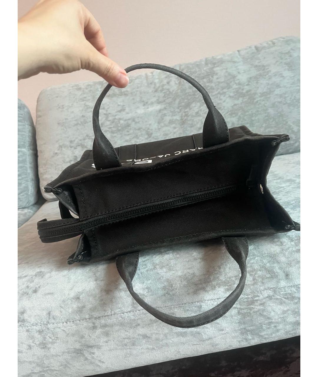 MARC JACOBS Черная хлопковая сумка тоут, фото 5