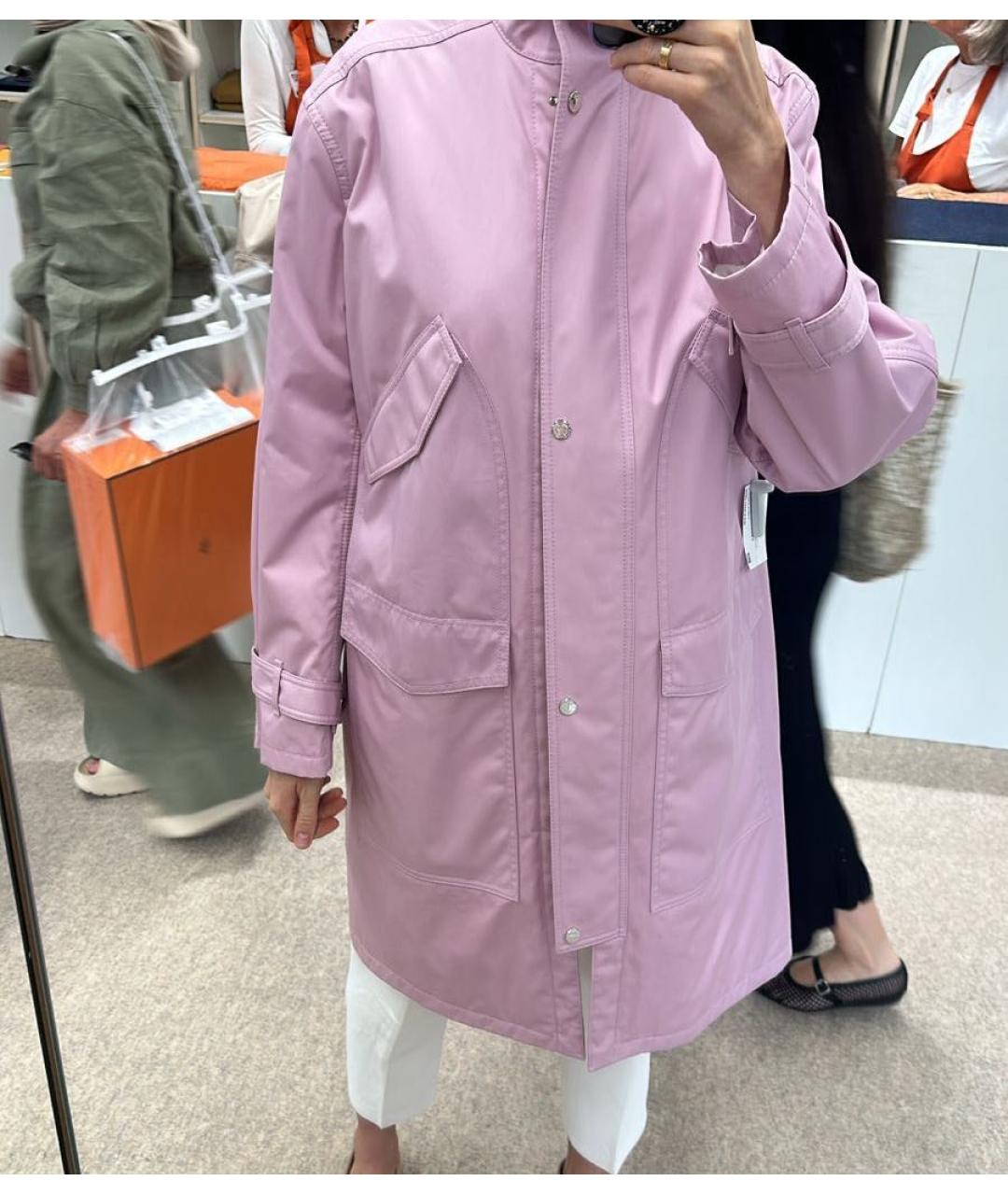 HERMES Розовый тренч/плащ, фото 2