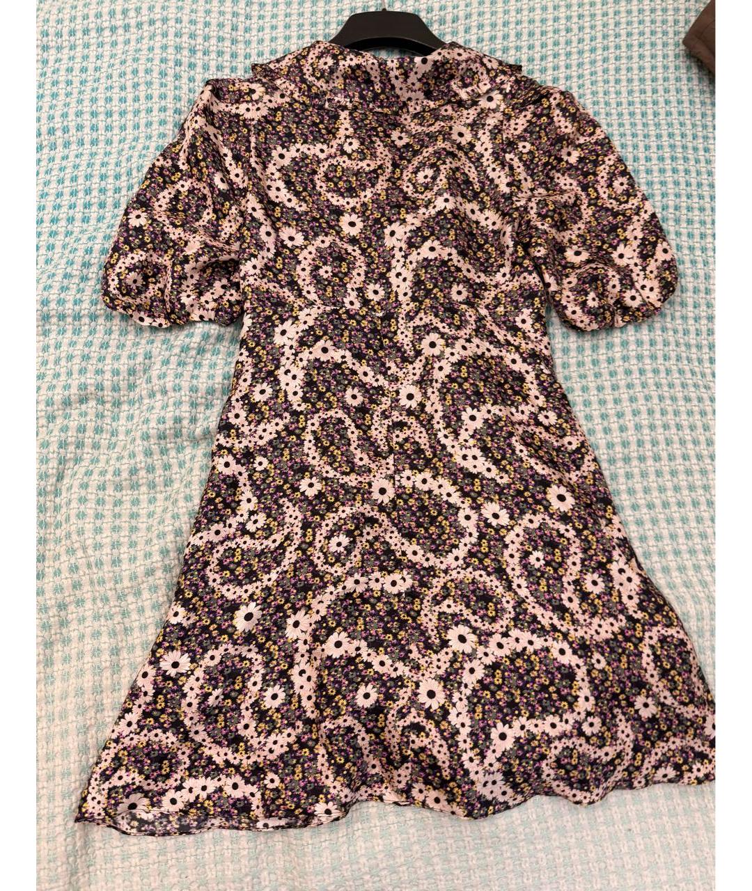 SANDRO Мульти шелковое повседневное платье, фото 6