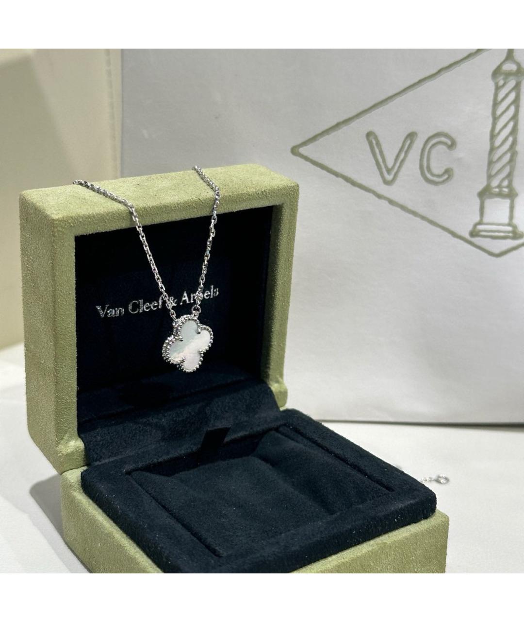 VAN CLEEF & ARPELS Серебряное колье из белого золота, фото 3