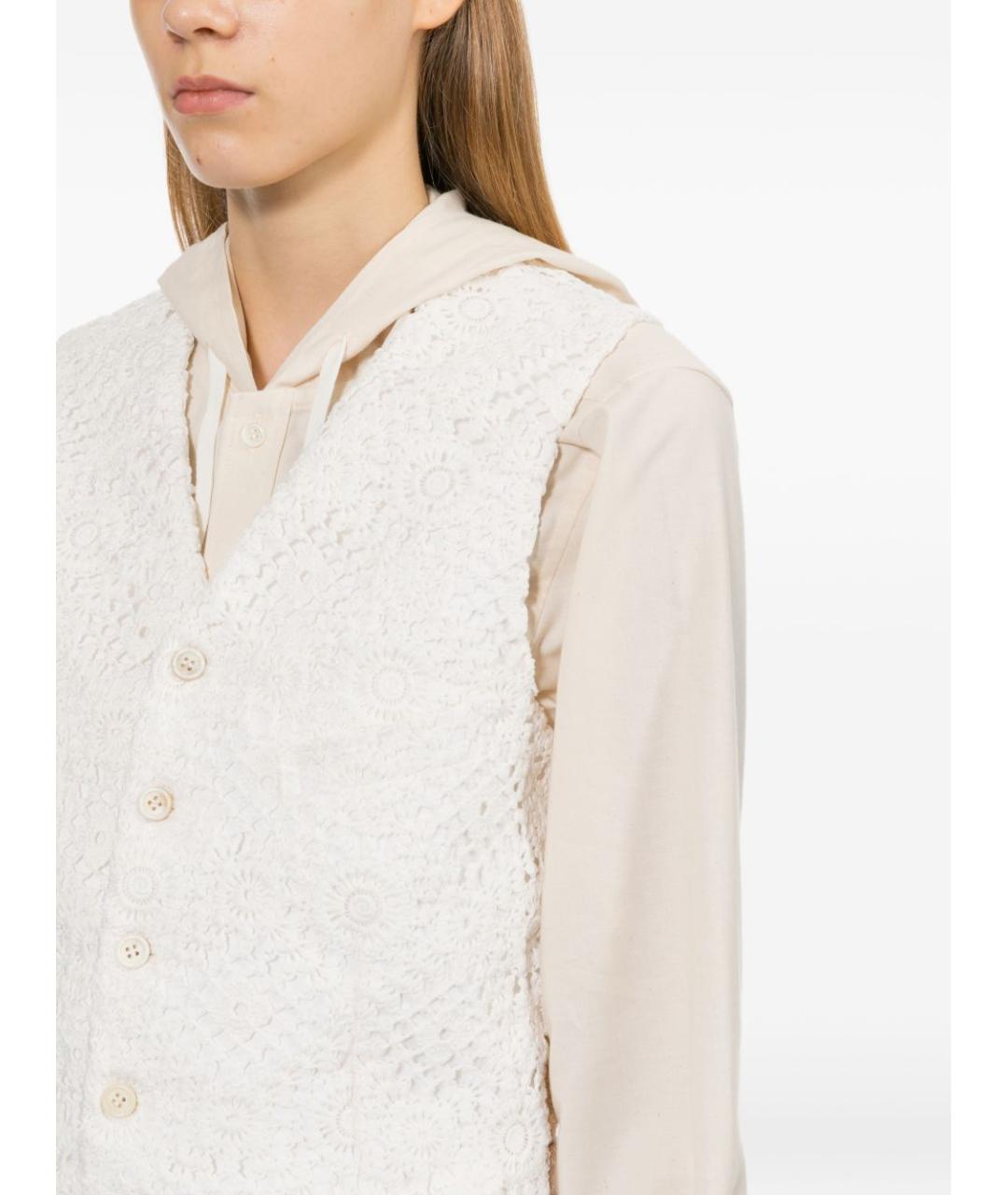 COMME DES GARÇONS Белая жилетка, фото 3