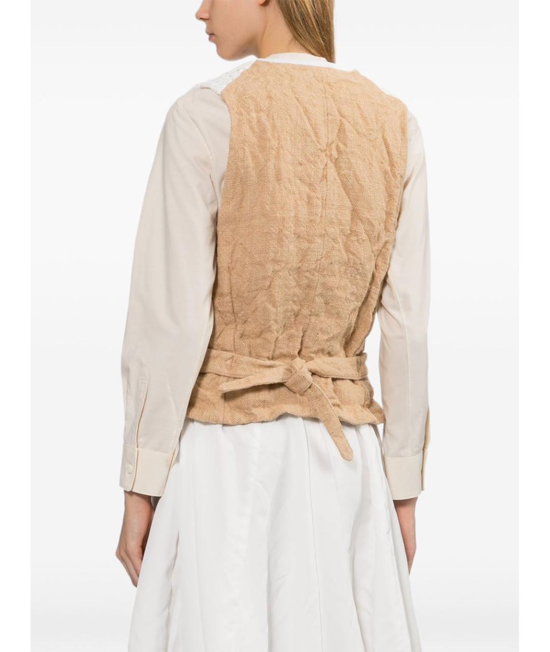 COMME DES GARÇONS Белая жилетка, фото 5