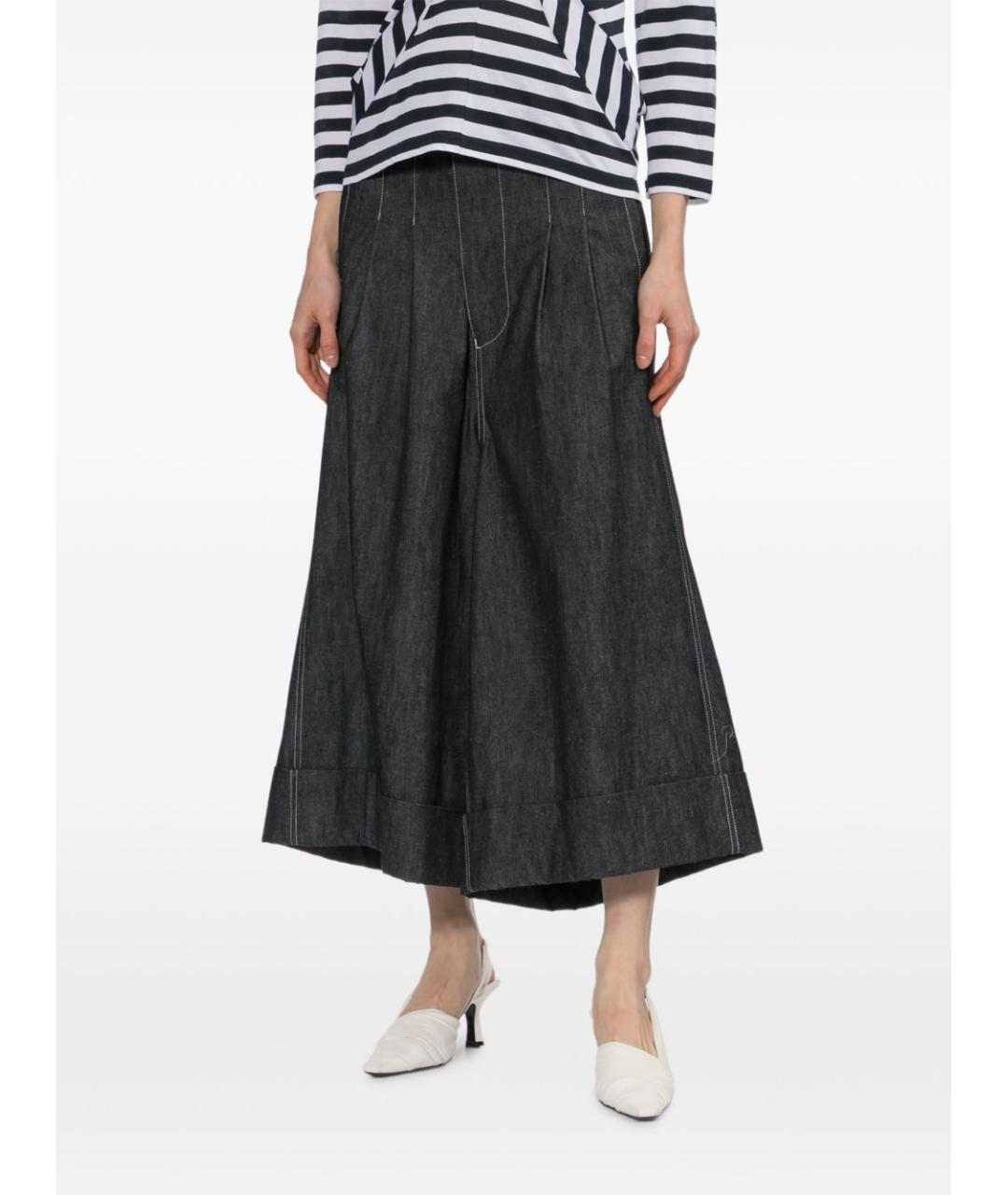 JUNYA WATANABE Черные хлопковые кюлоты, фото 4