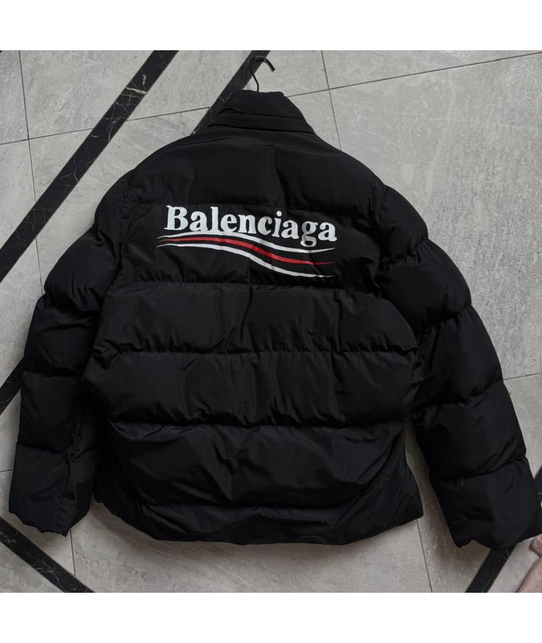 BALENCIAGA Черный пуховик, фото 2