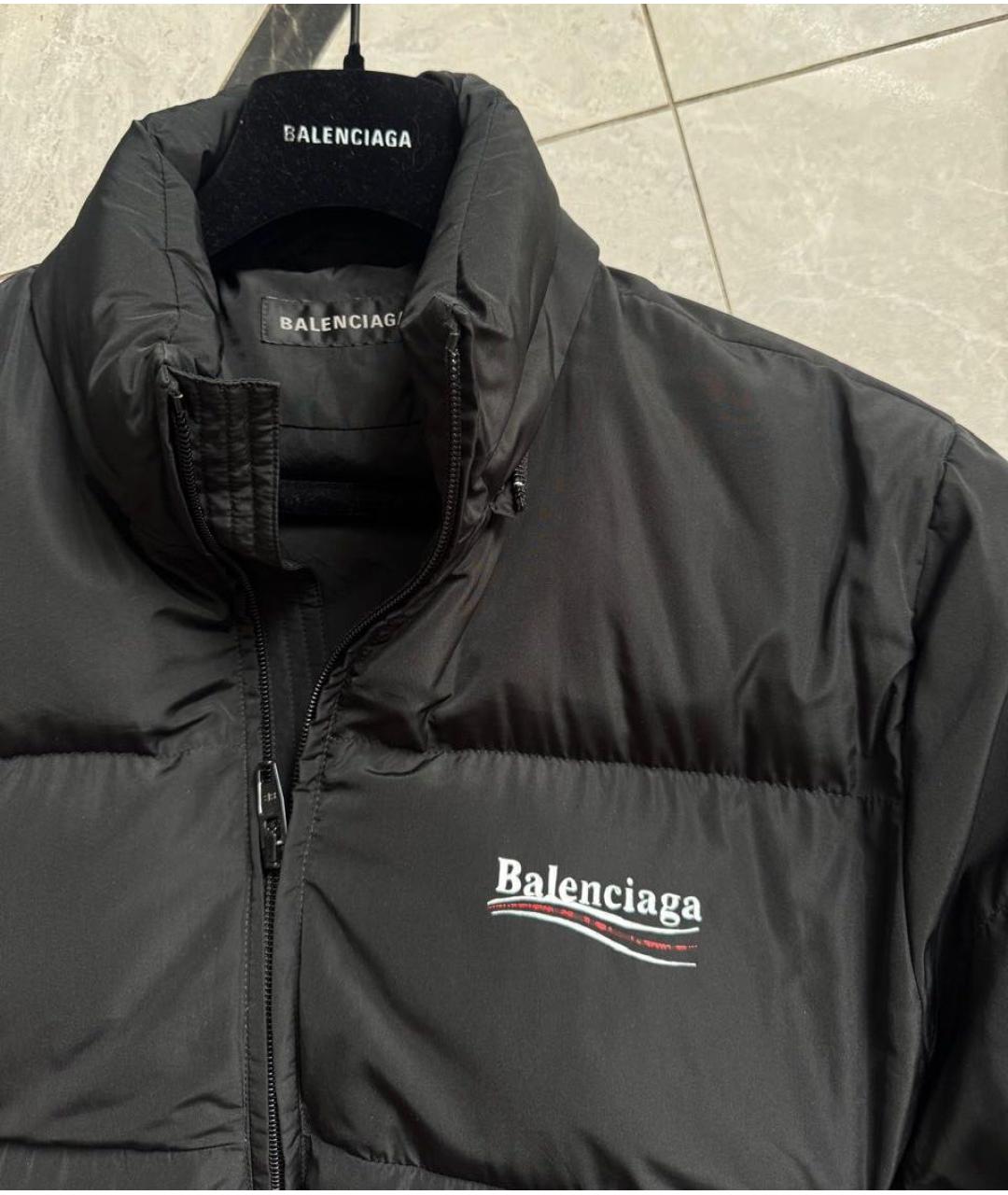 BALENCIAGA Черный пуховик, фото 4