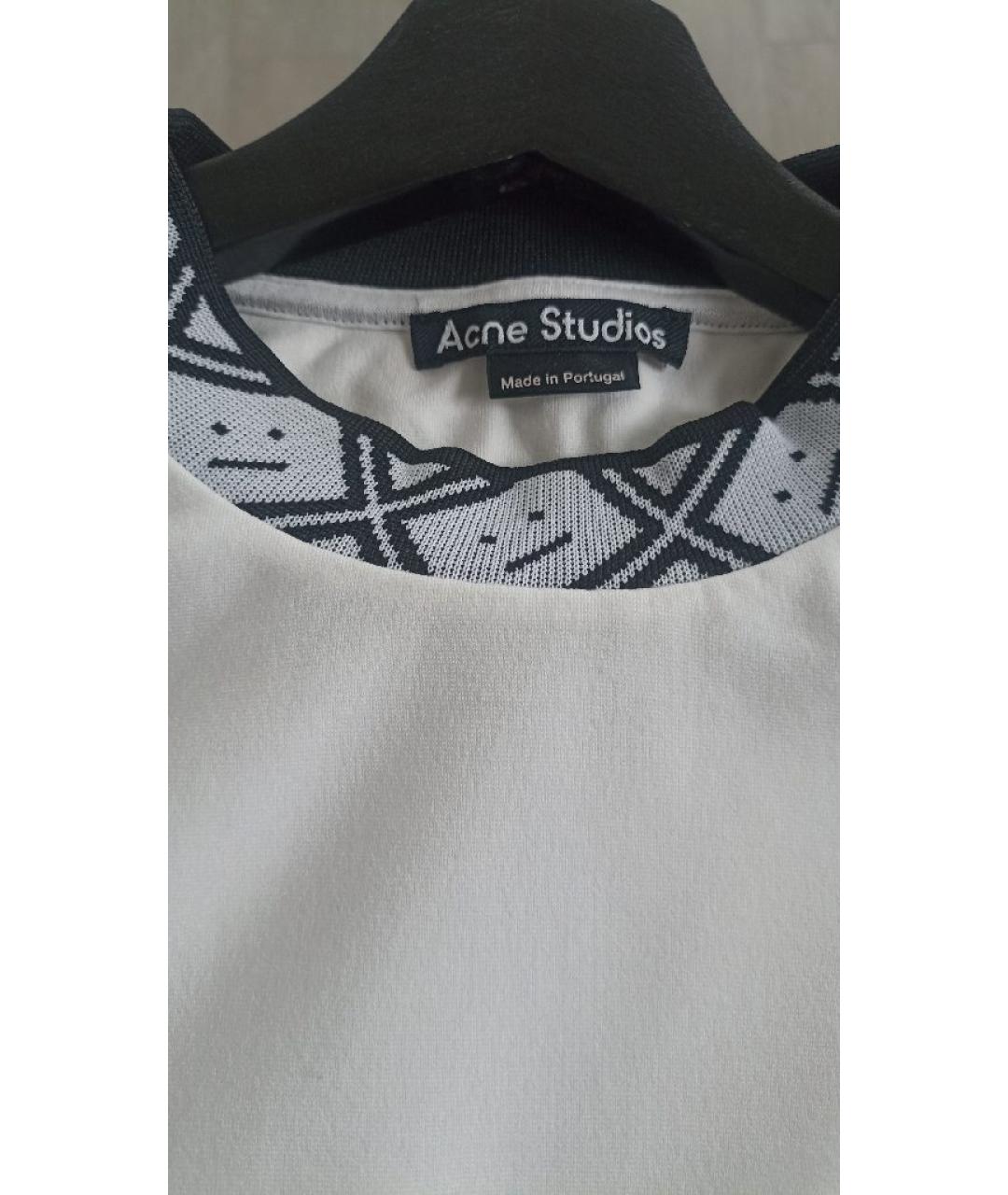 ACNE STUDIOS Белая вискозная футболка, фото 5
