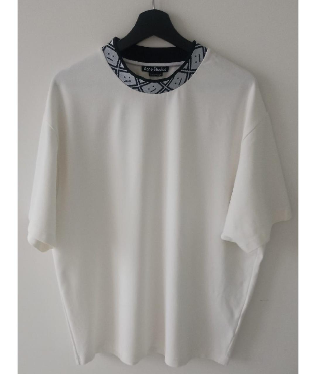 ACNE STUDIOS Белая вискозная футболка, фото 3
