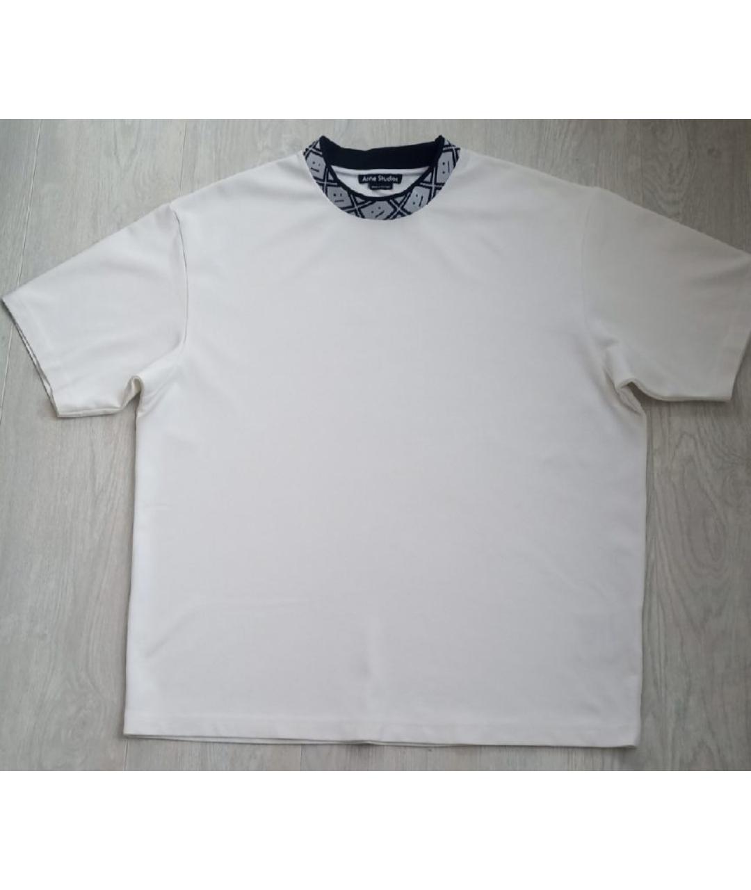 ACNE STUDIOS Белая вискозная футболка, фото 4