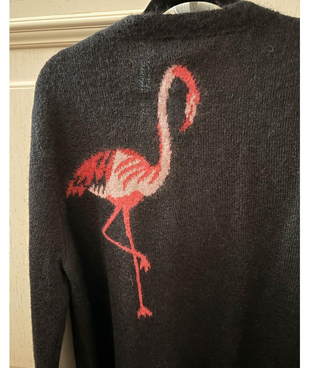 SAINT LAURENT Черный шерстяной кардиган, фото 4