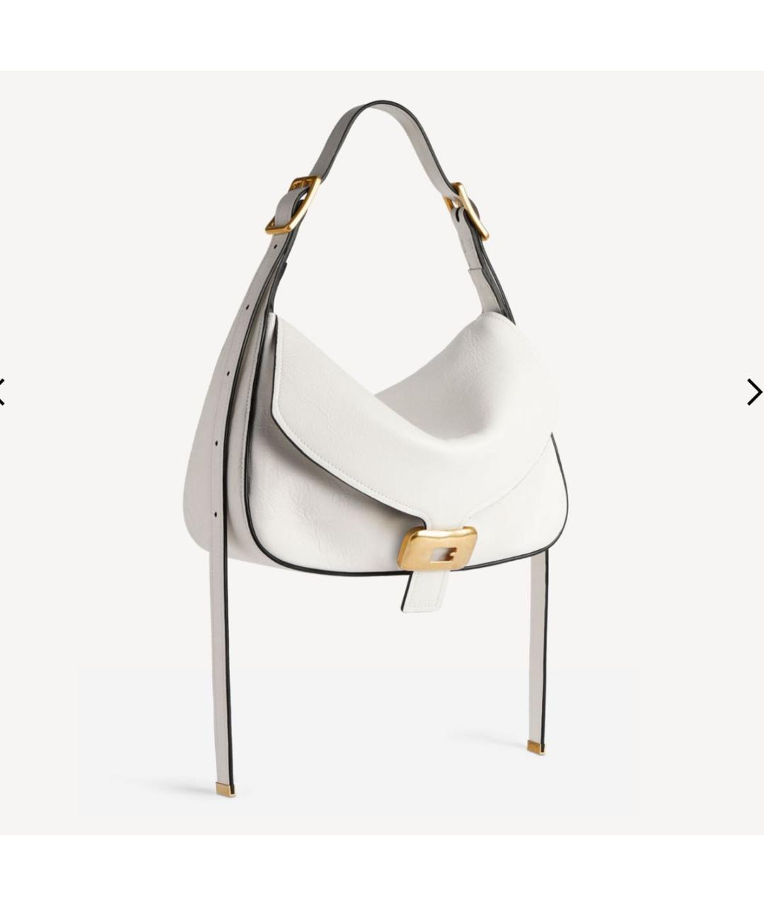 BALENCIAGA Белая кожаная сумка тоут, фото 2