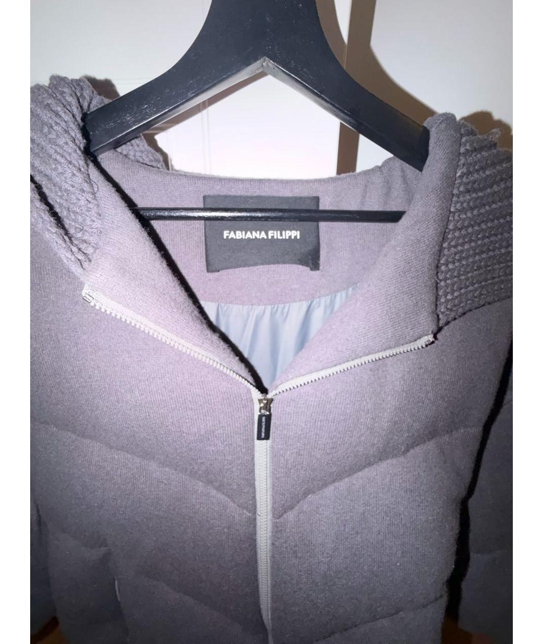 FABIANA FILIPPI Коричневая шерстяная куртка, фото 2