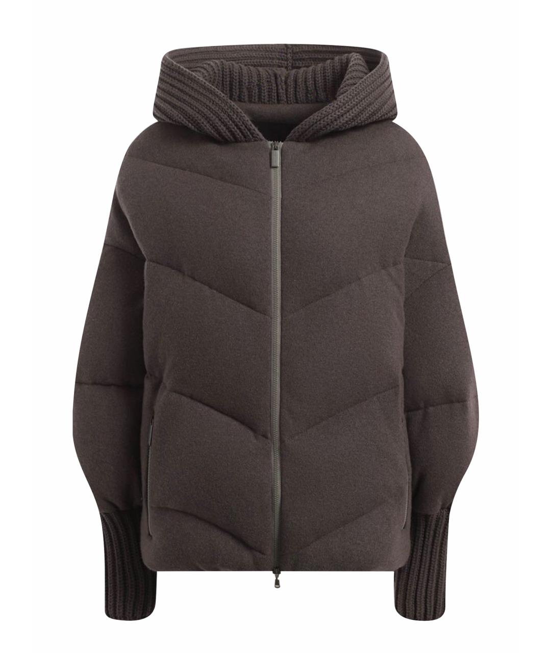 FABIANA FILIPPI Коричневая шерстяная куртка, фото 1