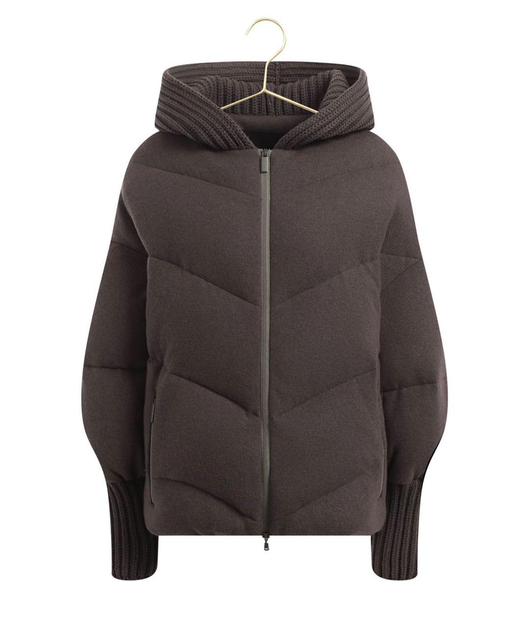 FABIANA FILIPPI Коричневая шерстяная куртка, фото 4