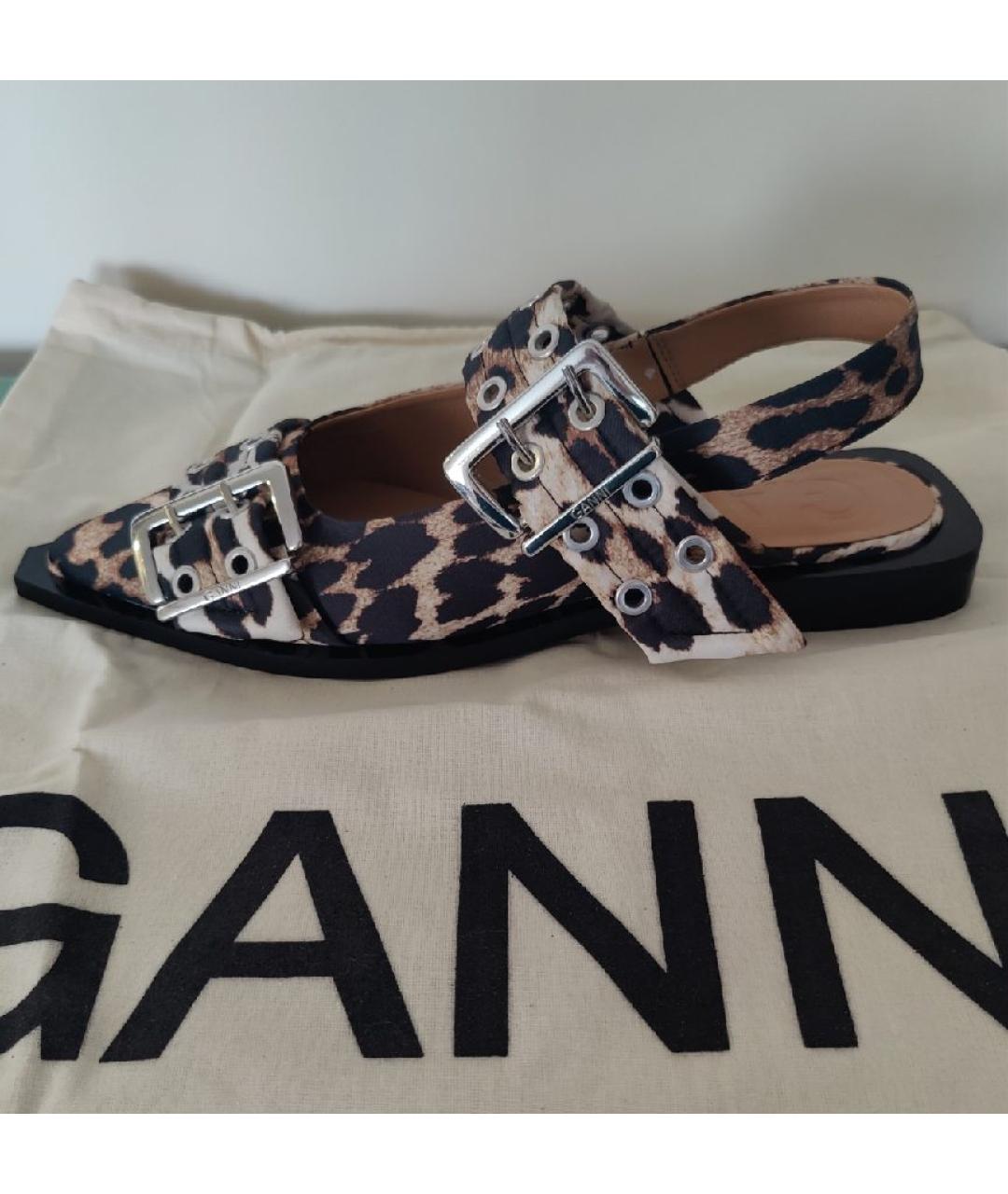 GANNI Мульти текстильные туфли, фото 9