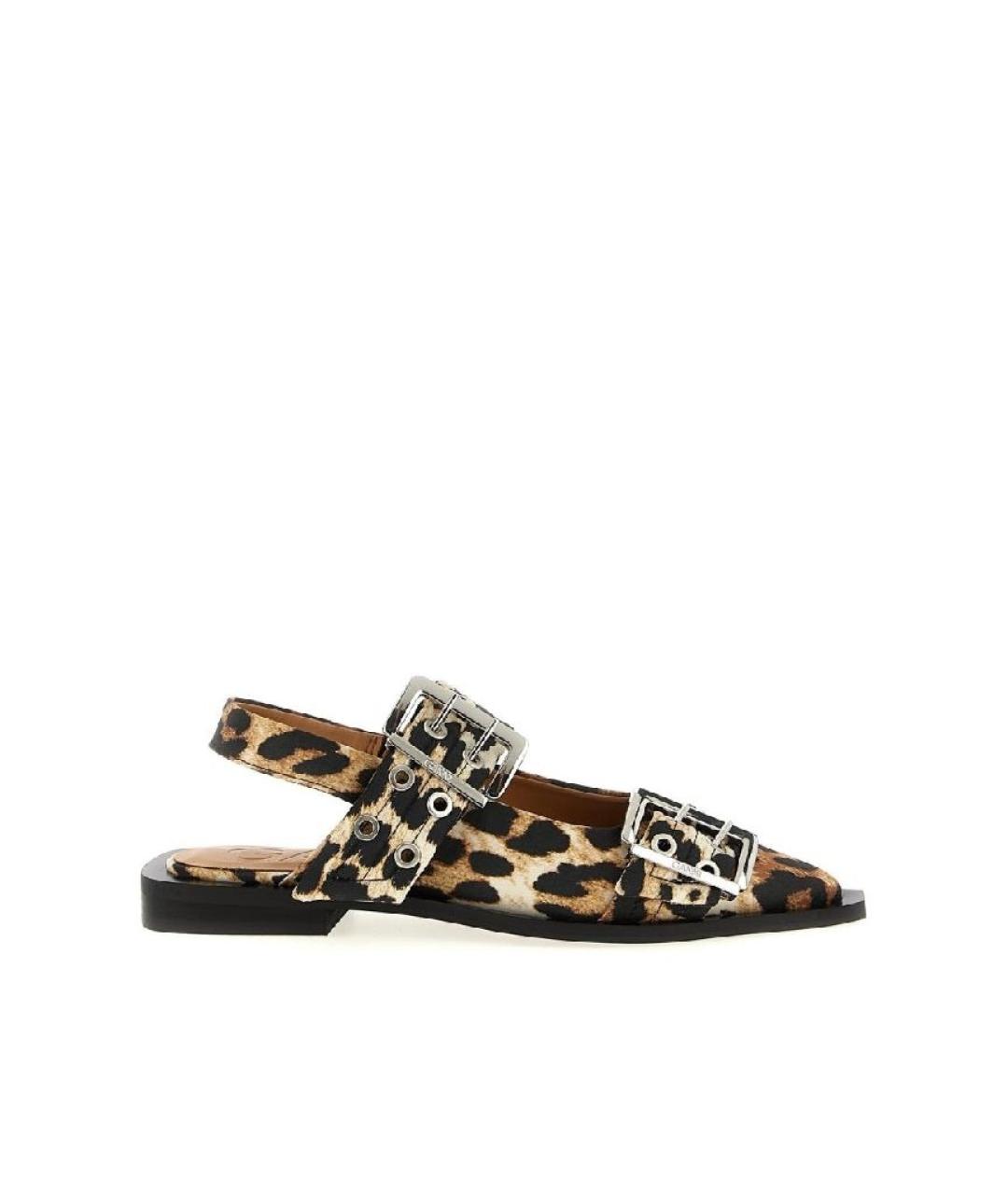 GANNI Мульти текстильные туфли, фото 10