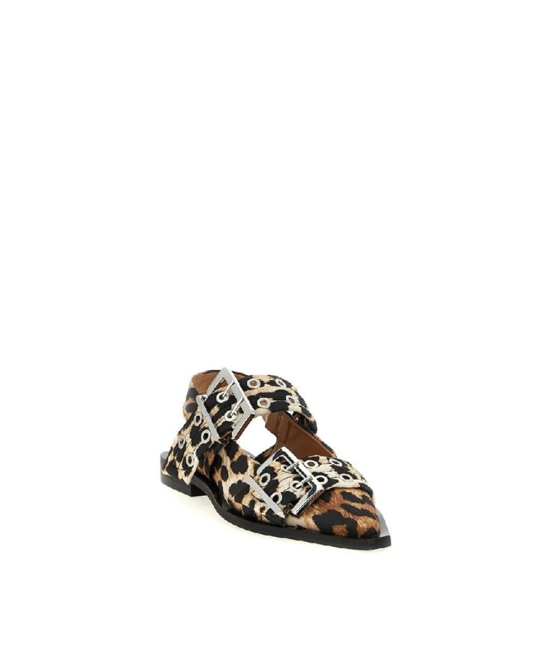 GANNI Мульти текстильные туфли, фото 3