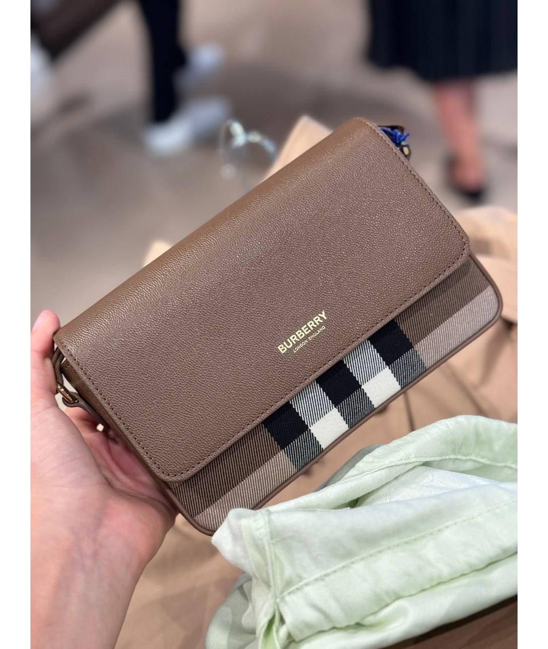 BURBERRY Коричневая сумка через плечо, фото 7