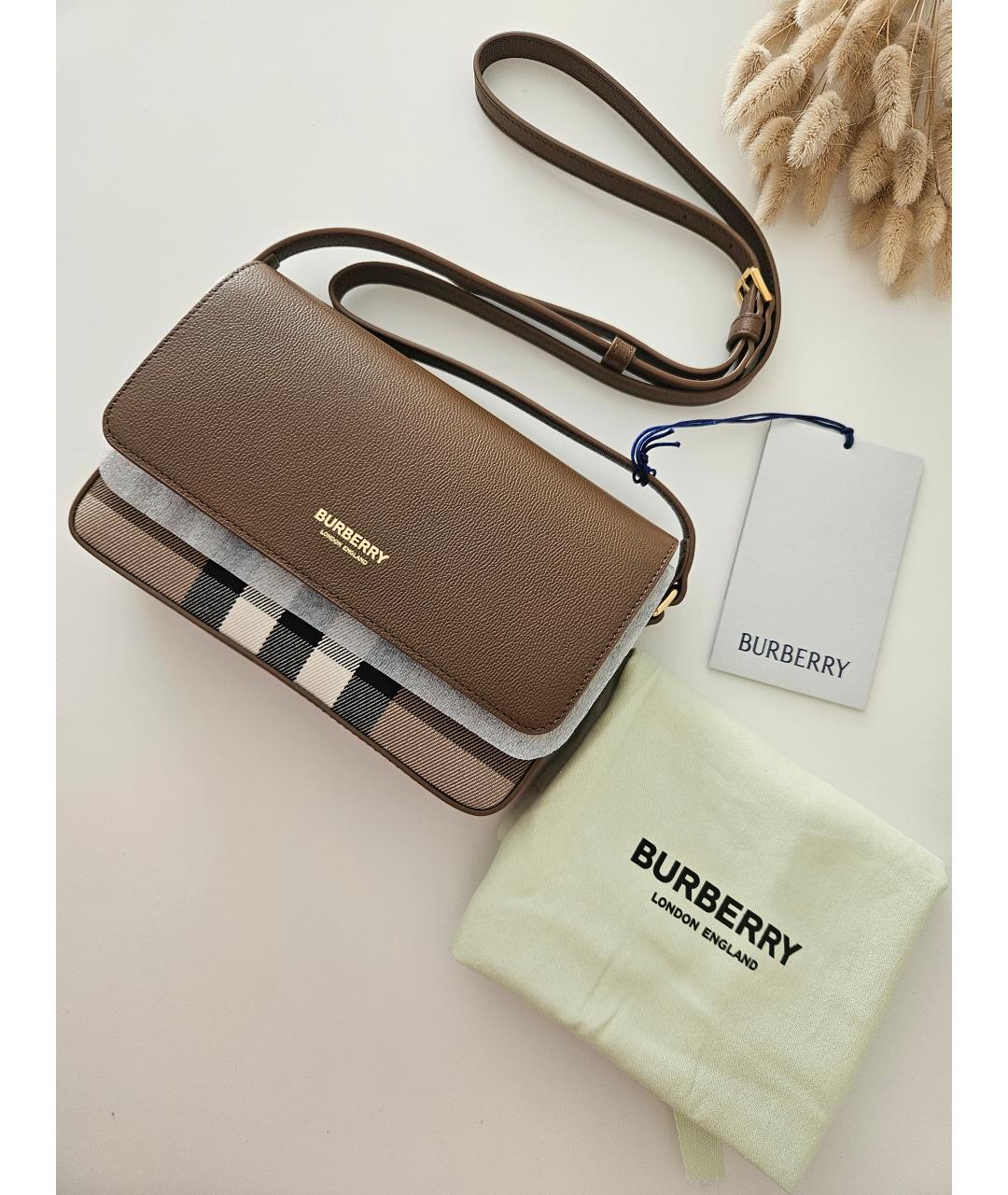 BURBERRY Коричневая сумка через плечо, фото 2