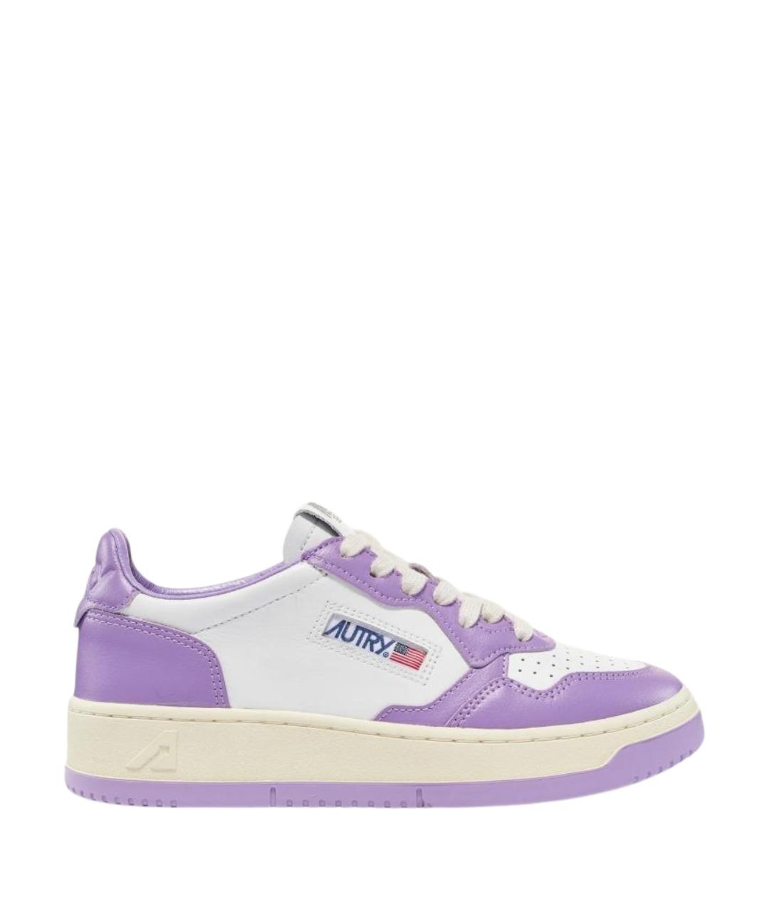 AUTRY Фиолетовые кожаные кеды, фото 1