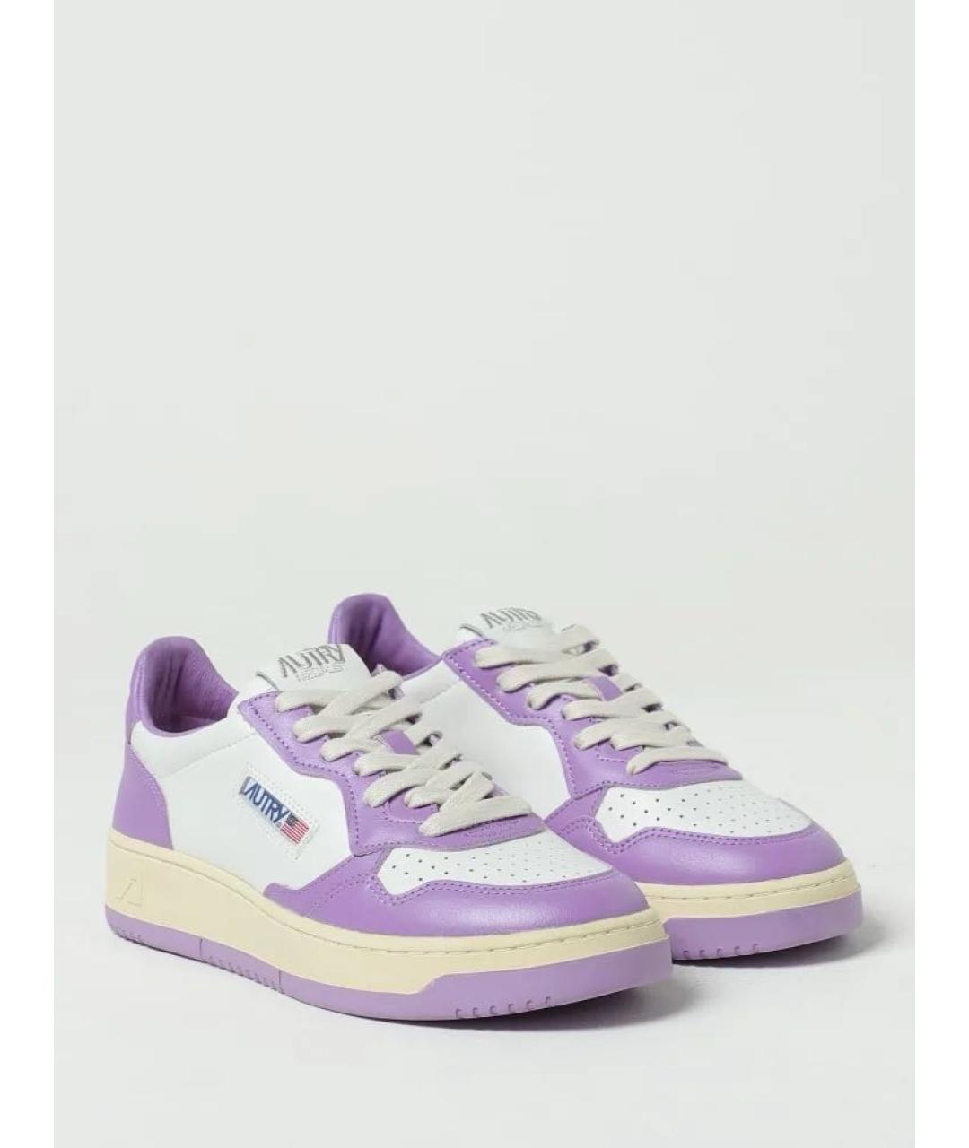 AUTRY Фиолетовые кожаные кеды, фото 2