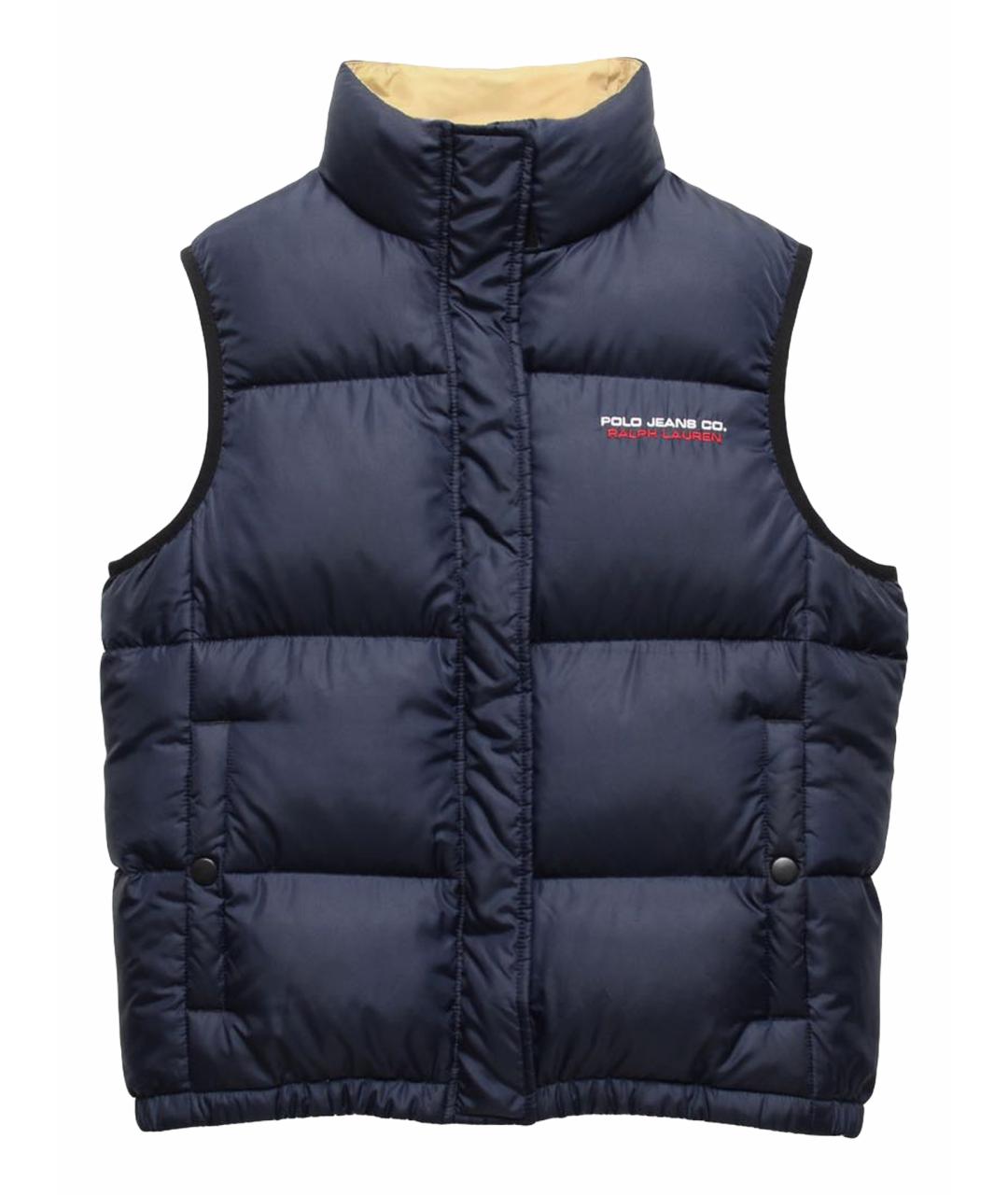 POLO RALPH LAUREN Темно-синий полиэстеровый жилет, фото 1