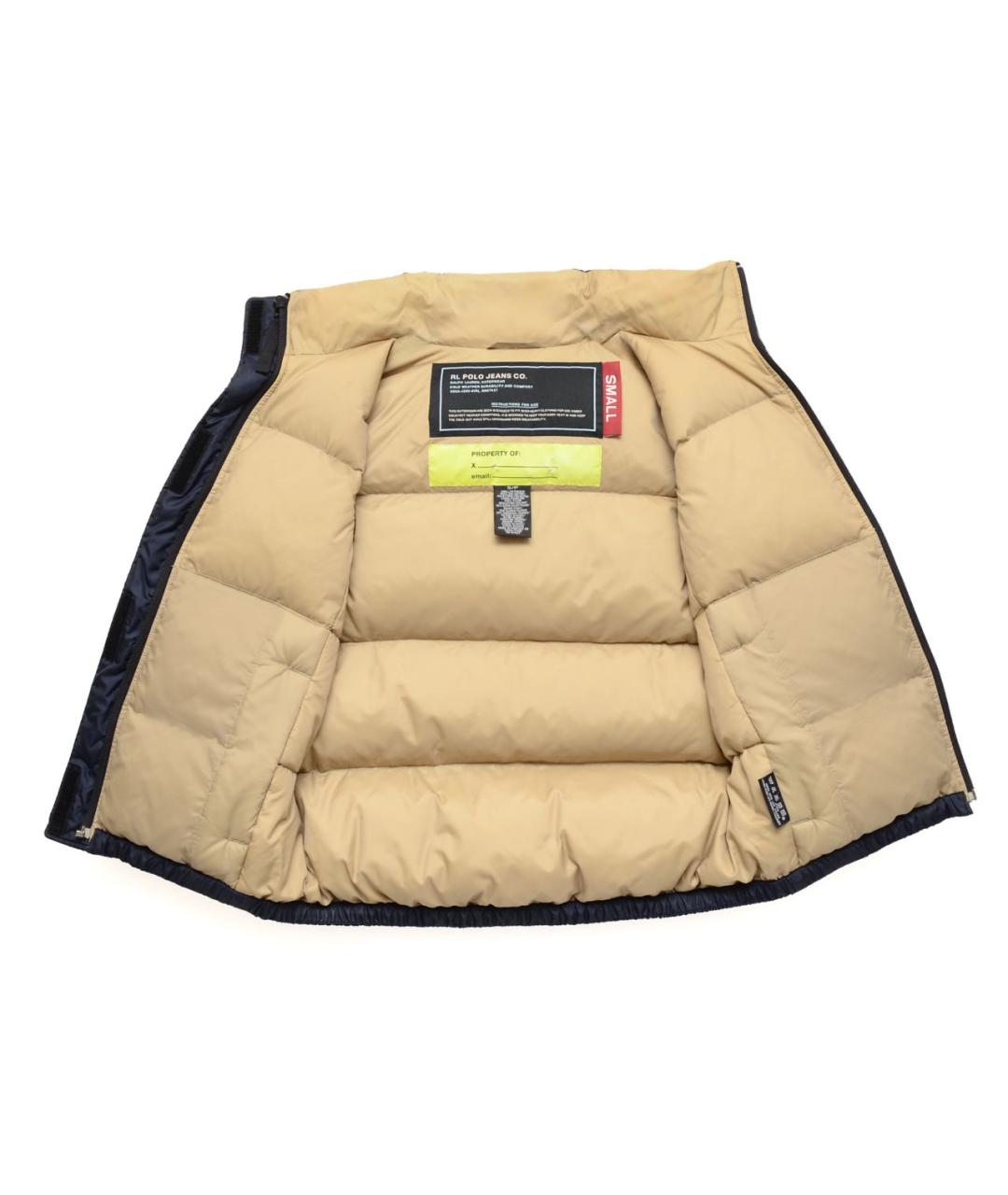 POLO RALPH LAUREN Темно-синий полиэстеровый жилет, фото 3