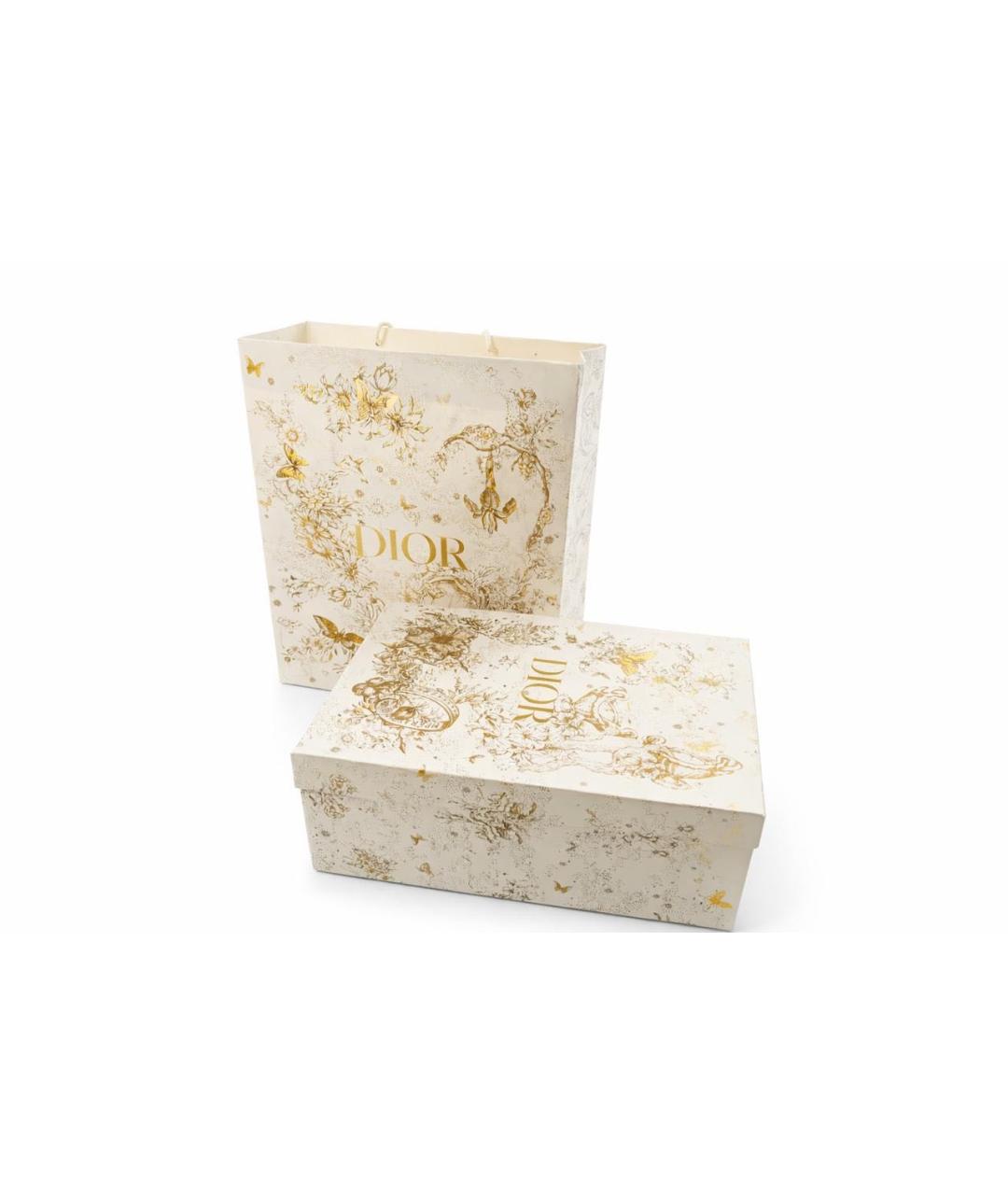 CHRISTIAN DIOR Серая жаккардовая сумка с короткими ручками, фото 6