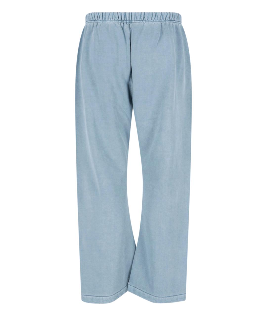 FEAR OF GOD ESSENTIALS Голубые хлопковые повседневные брюки, фото 2
