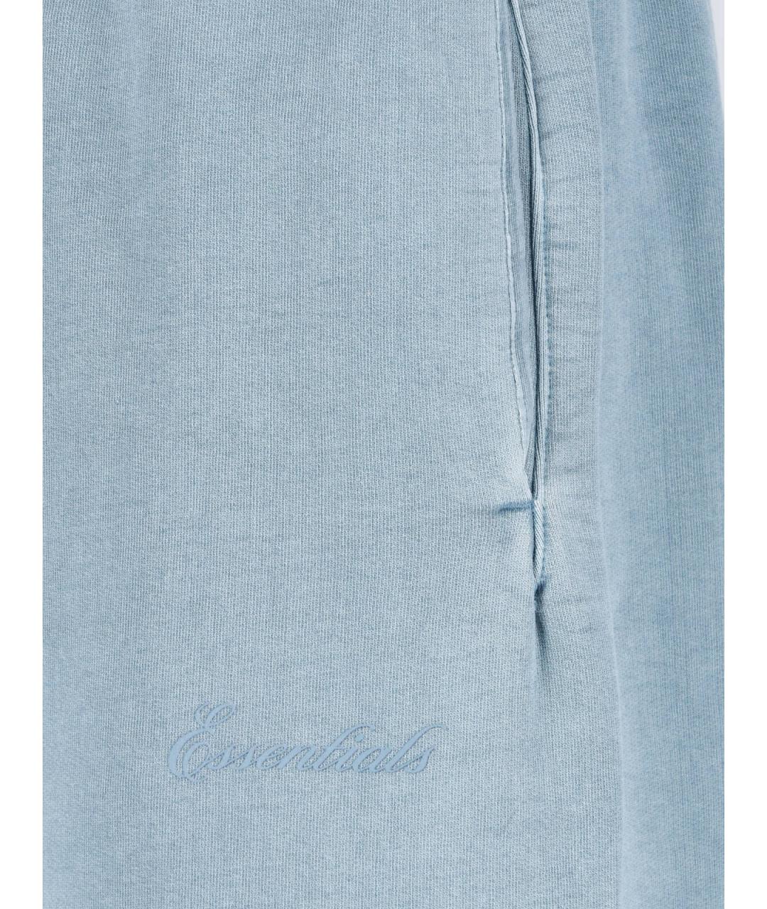 FEAR OF GOD ESSENTIALS Голубые хлопковые повседневные брюки, фото 4