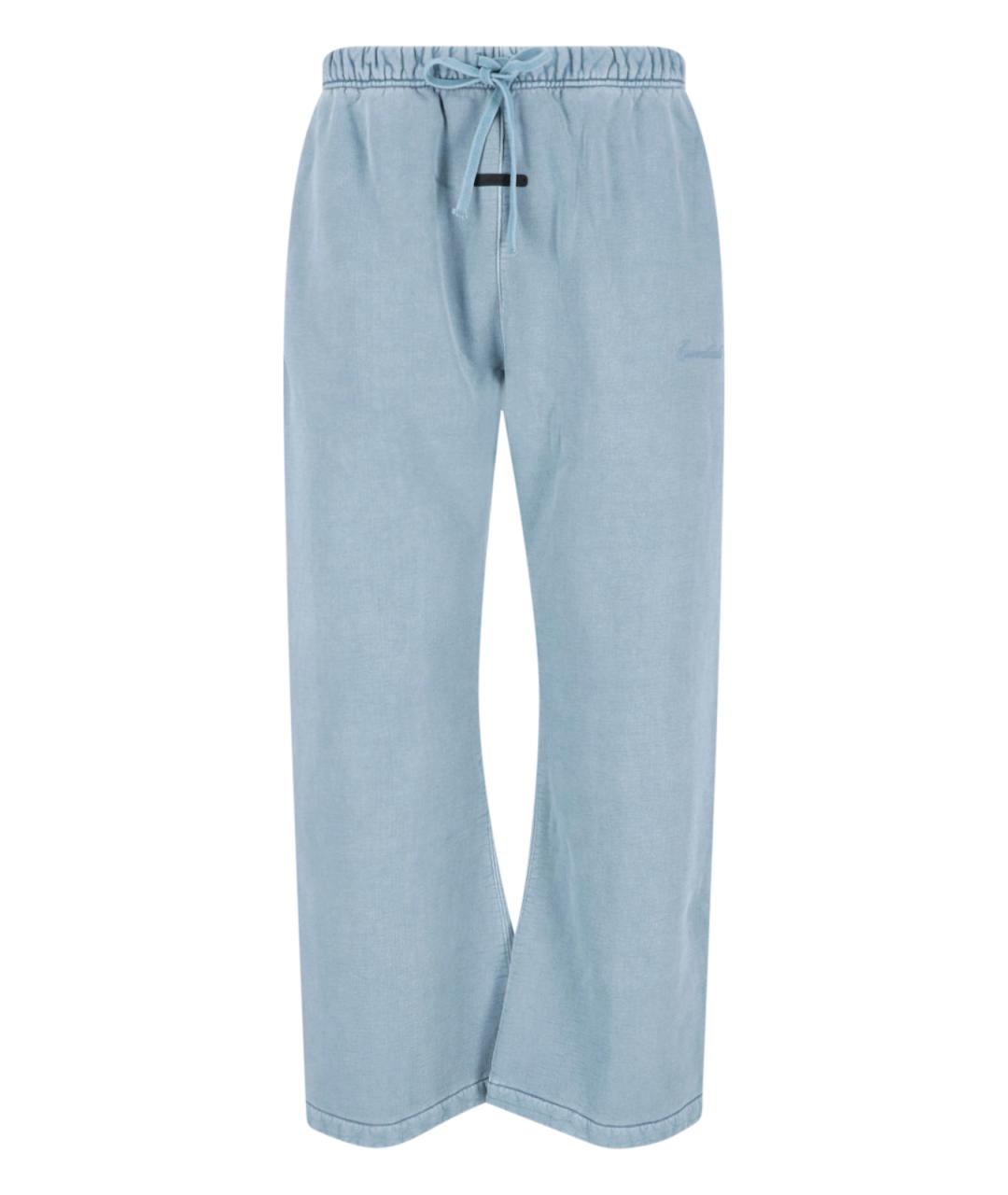FEAR OF GOD ESSENTIALS Голубые хлопковые повседневные брюки, фото 1