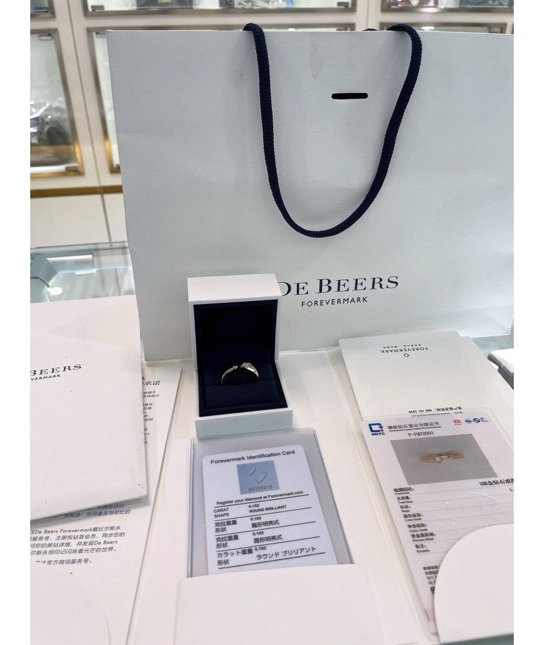 DE BEERS Золотое кольцо из розового золота, фото 2