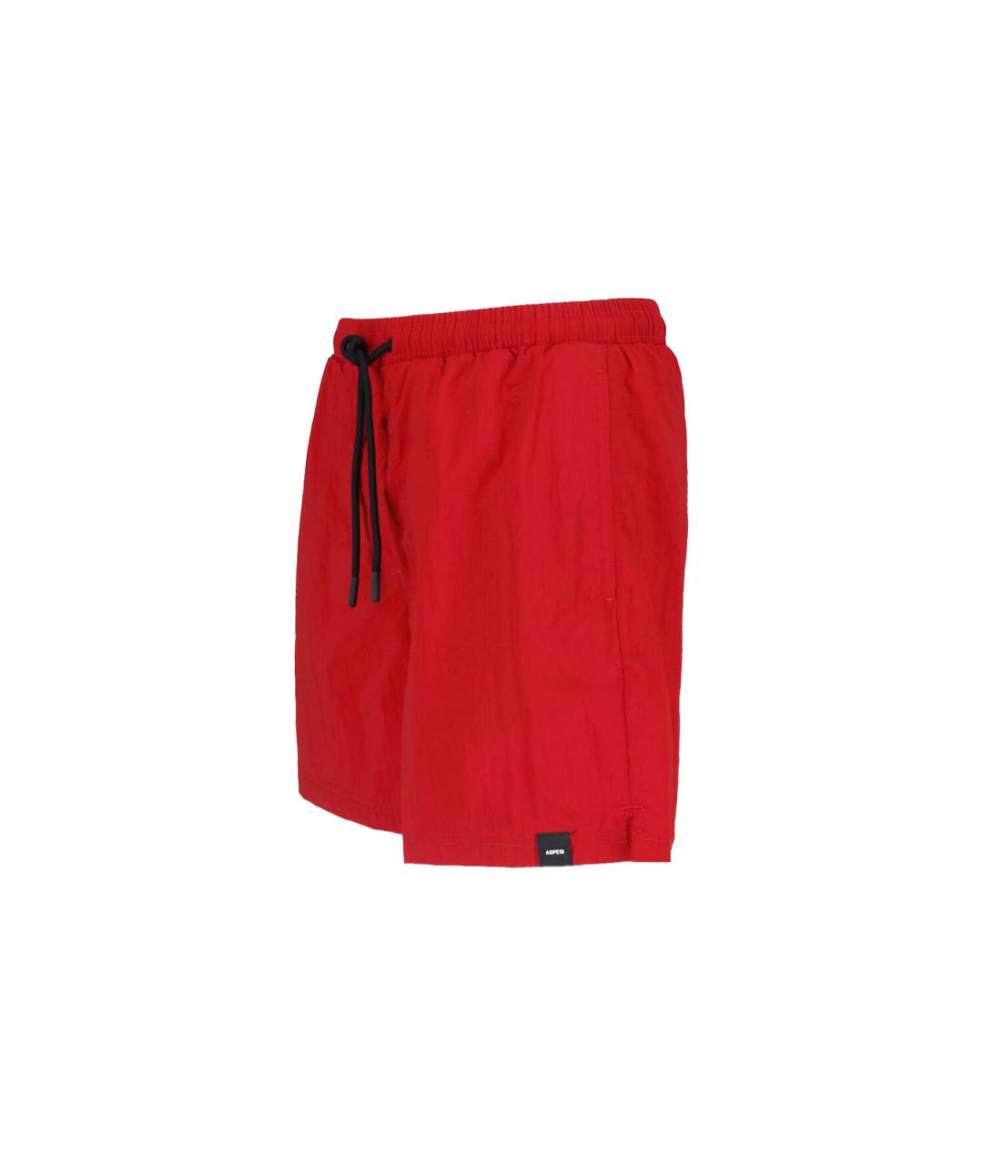 ASPESI Красные полиамидовые шорты, фото 3