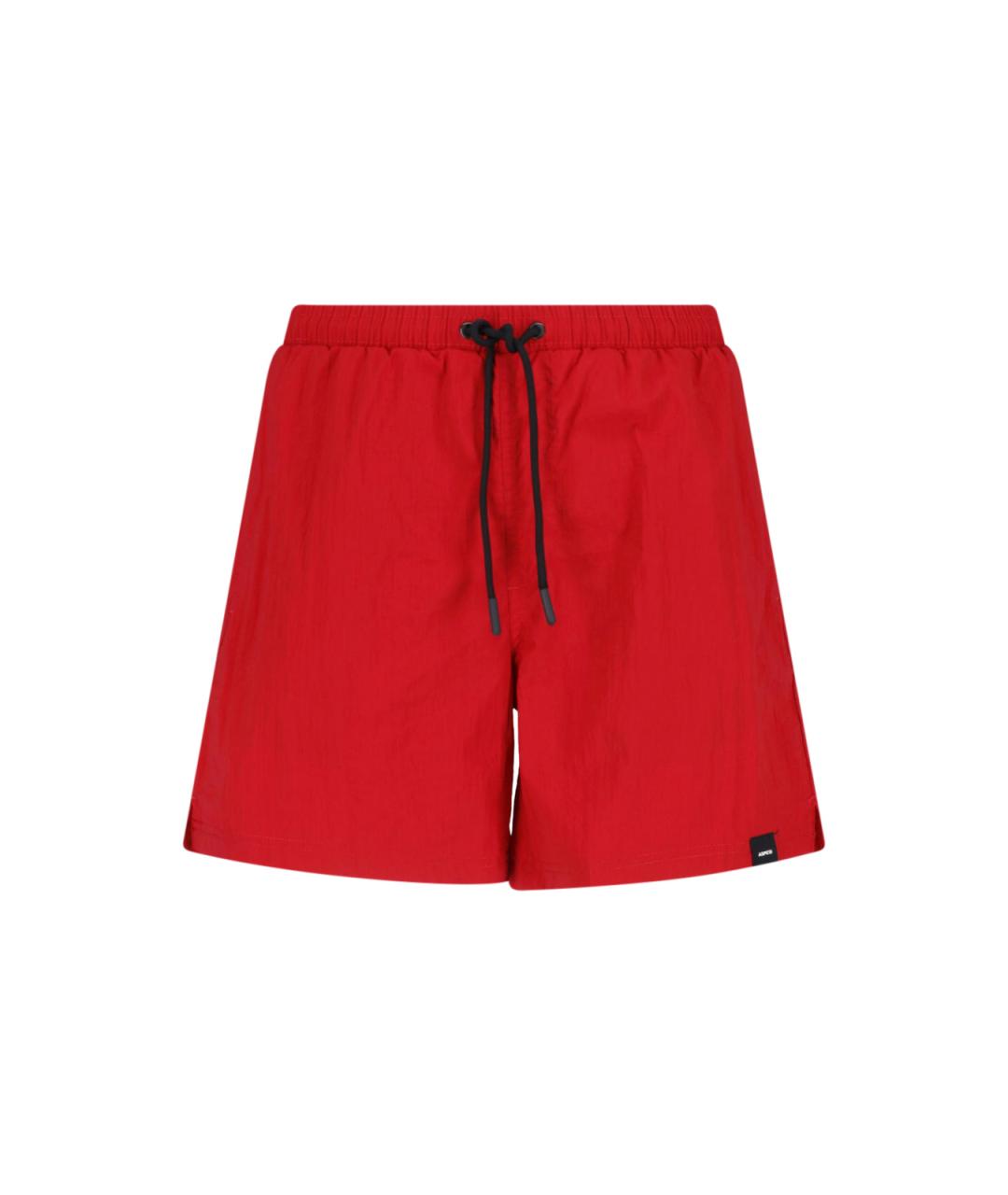 ASPESI Красные полиамидовые шорты, фото 1