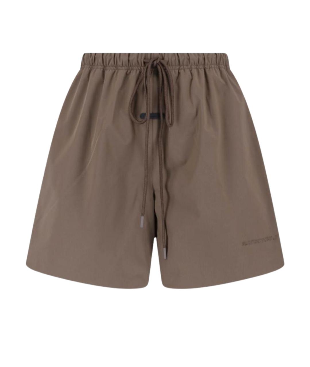FEAR OF GOD ESSENTIALS Коричневые полиэстеровые шорты, фото 1