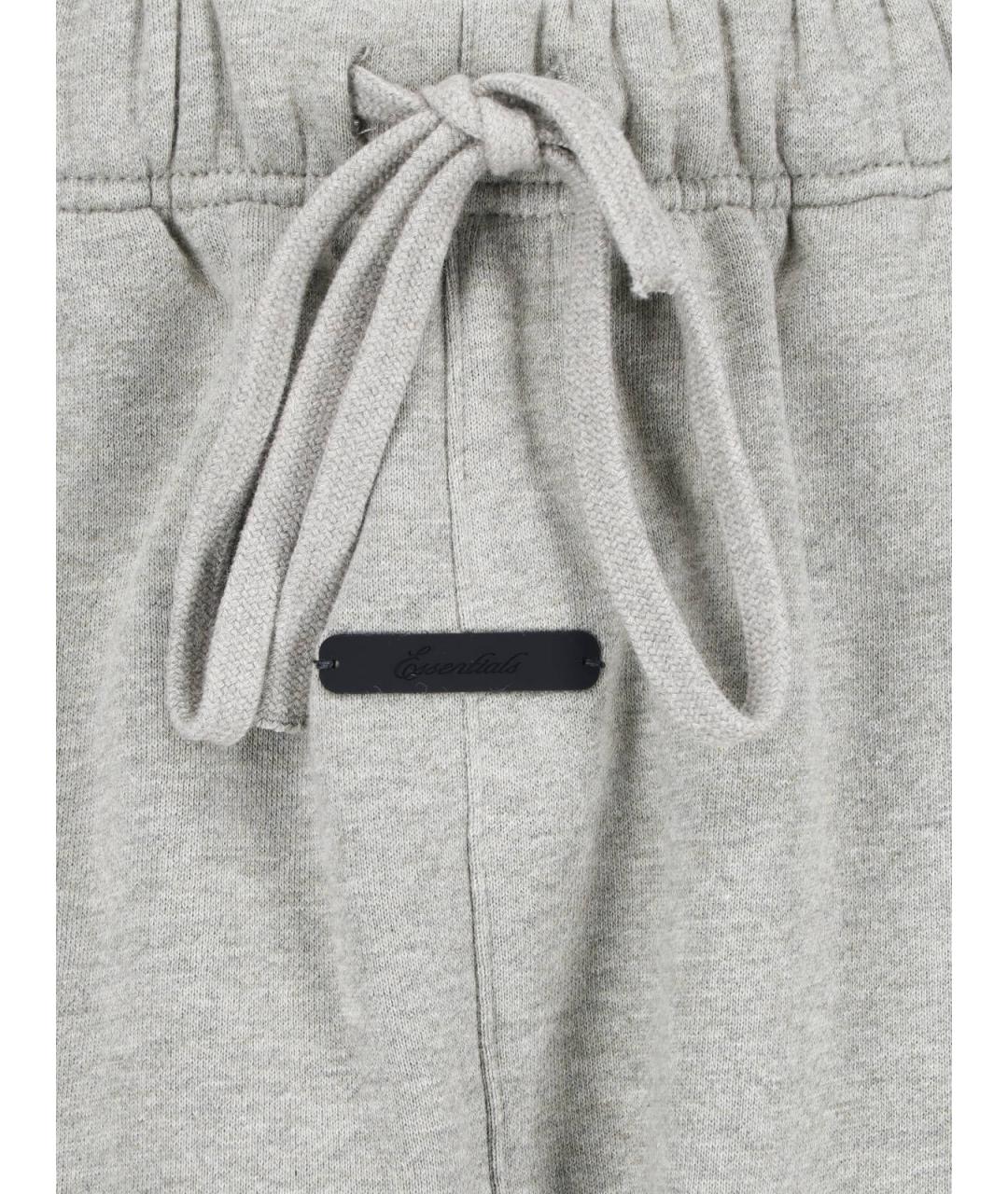 FEAR OF GOD ESSENTIALS Серые хлопковые повседневные брюки, фото 5