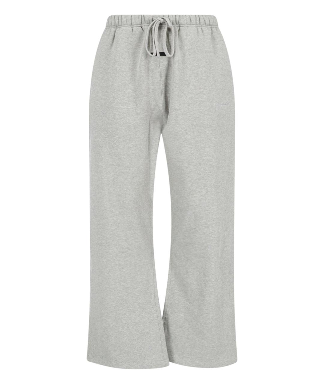 FEAR OF GOD ESSENTIALS Серые хлопковые повседневные брюки, фото 1