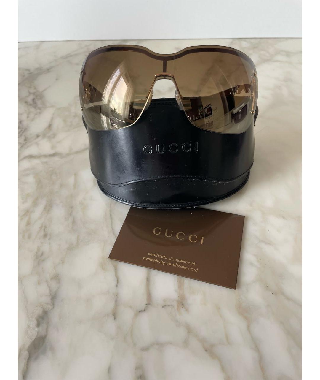 GUCCI Черные пластиковые солнцезащитные очки, фото 4